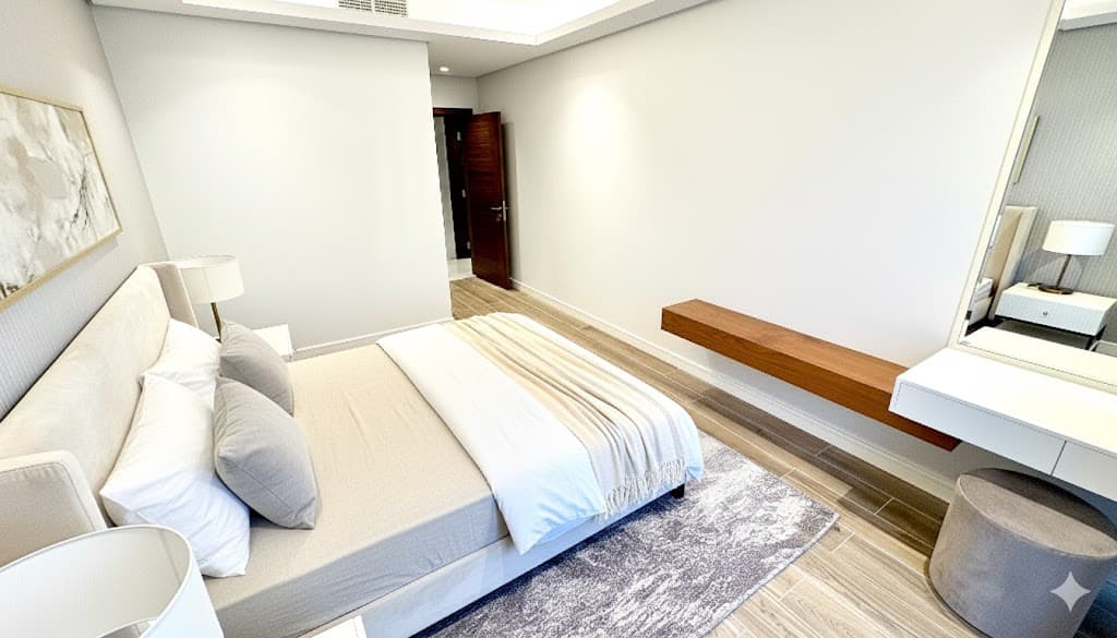 Luxury 2BR Apartment with Open Kitchen & Balcony
