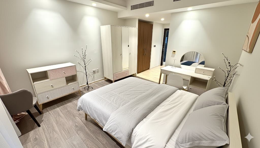 Spacious 3BR Apartment with Balcony and  Private Pool