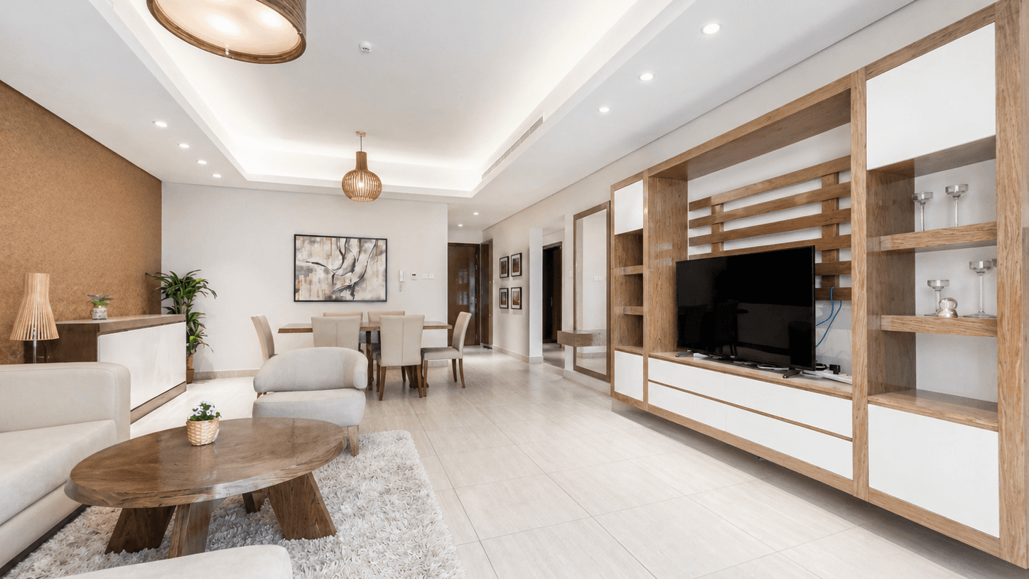 Modern 3BR Apartment with Balcony and Free WiFi