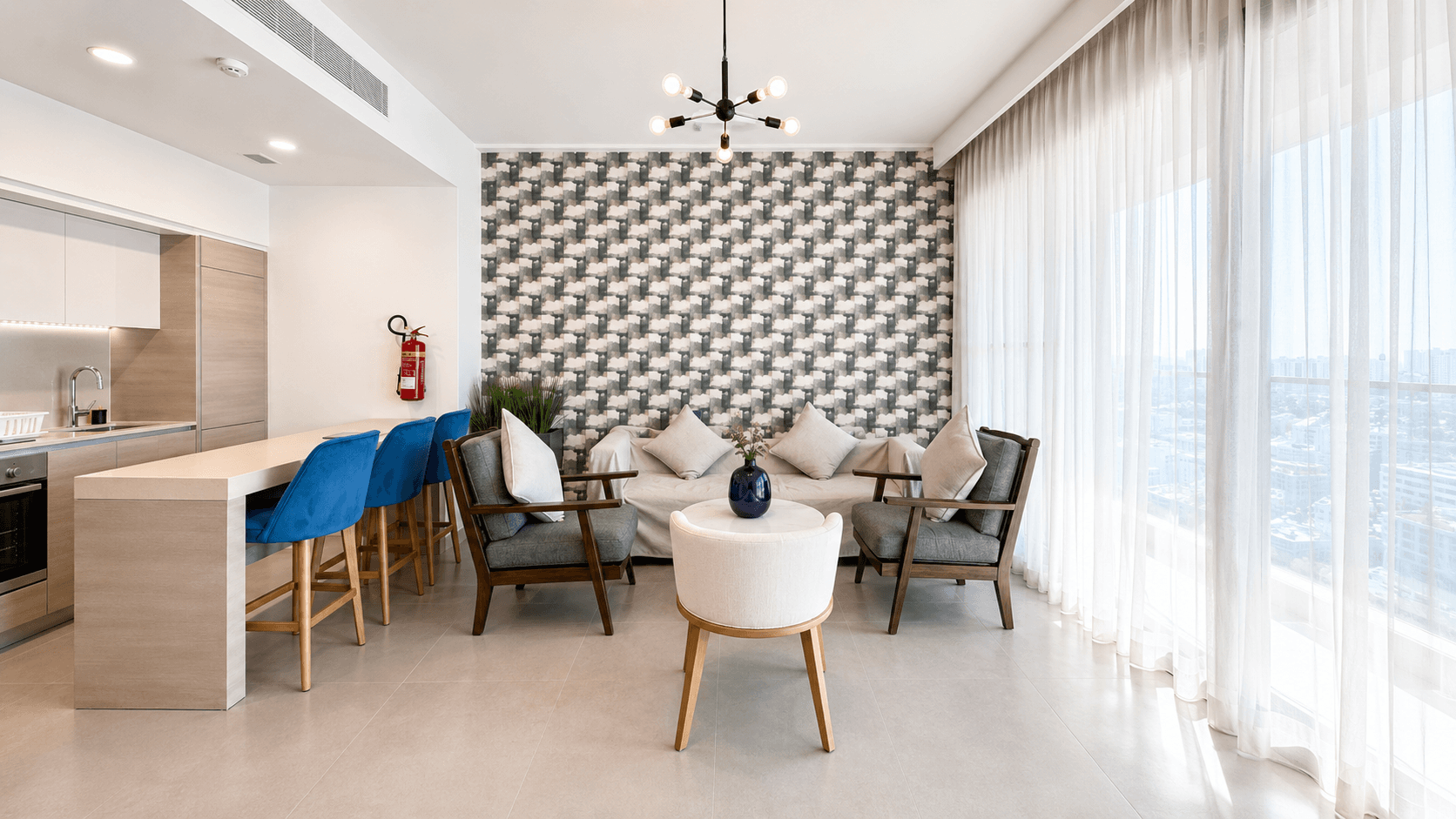 2BR For Rent Modern with Mall and Beach Access
