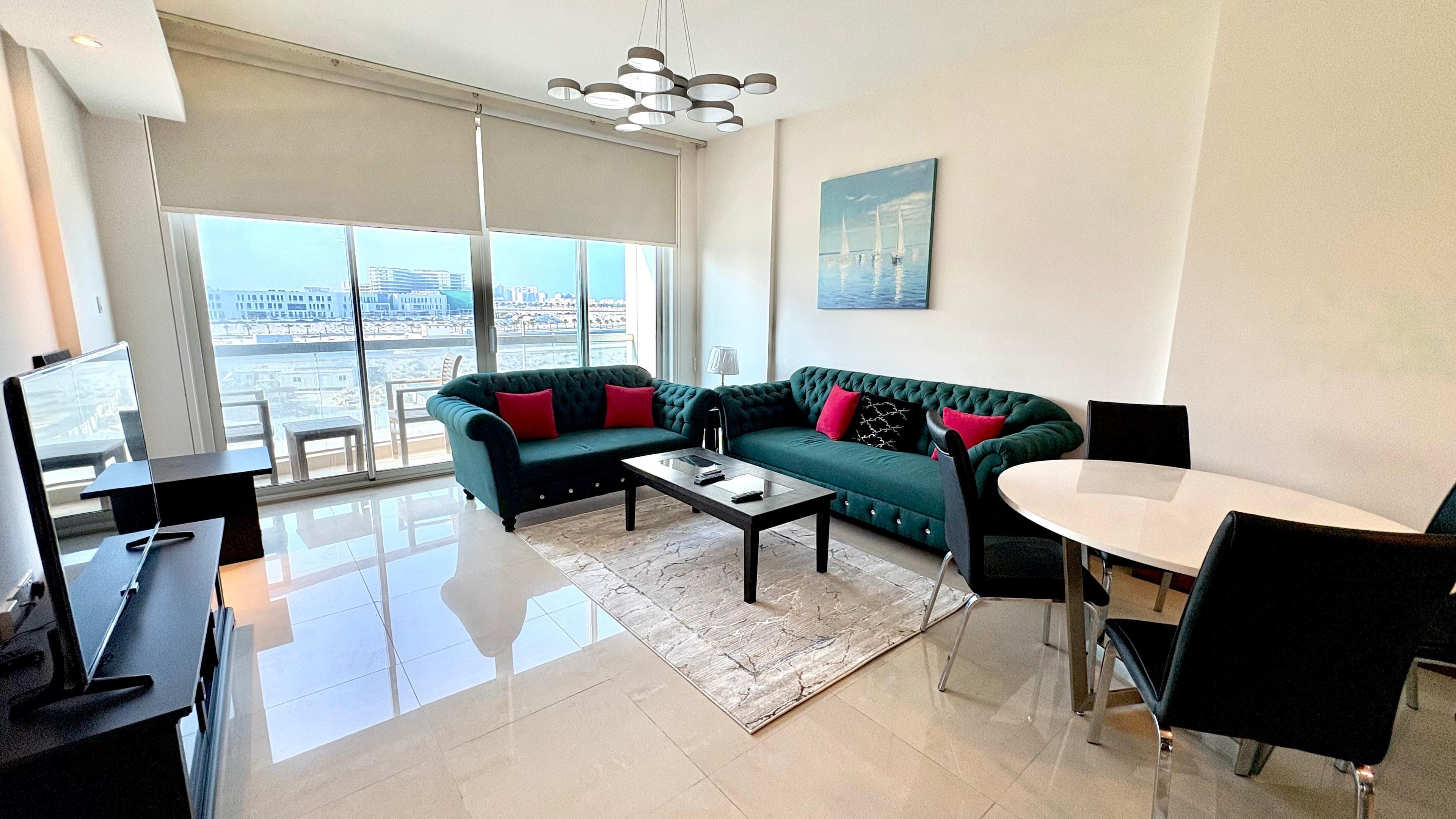 Elegant 1BR apartment with balcony