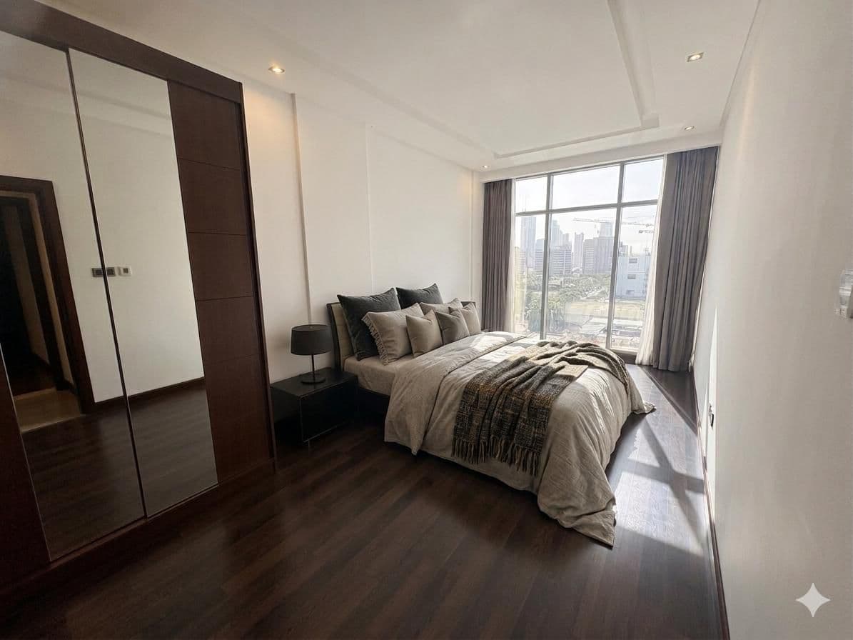 Modern 2BR Apartment | Balcony & Maids Room | Bright Living