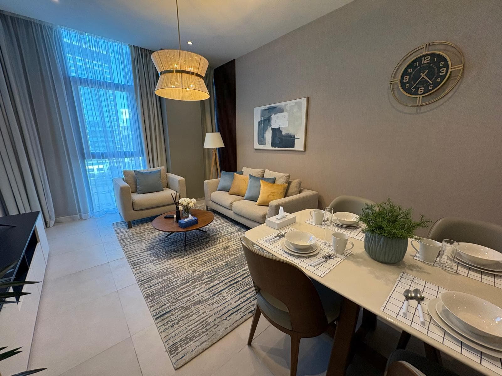 Bright 1BR | Balcony | Prime Seef Location